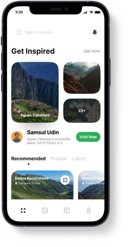 Original Hilink mobile app design concept